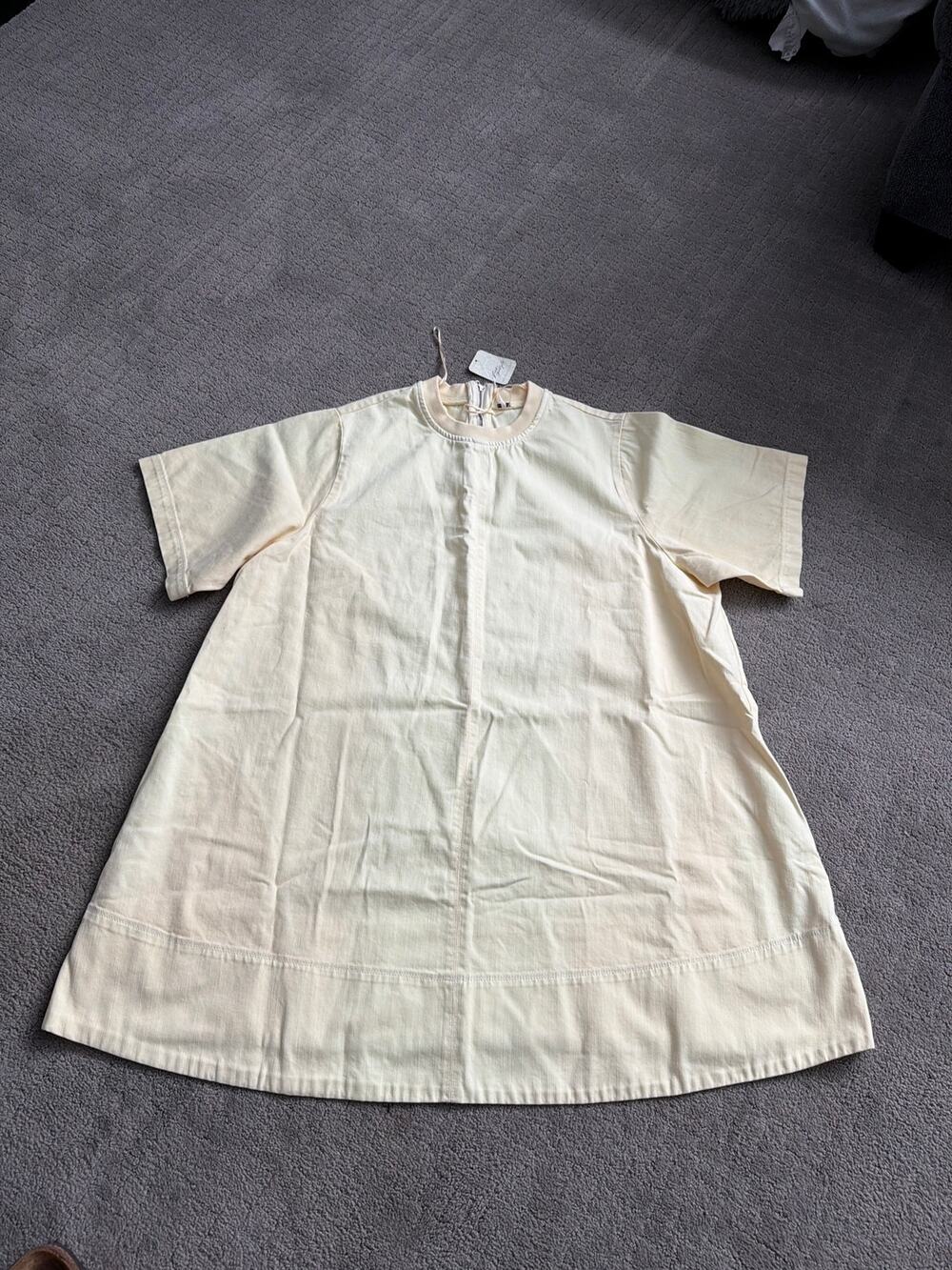 Free People Harlow Medium Shift Dress Yellow Pockets